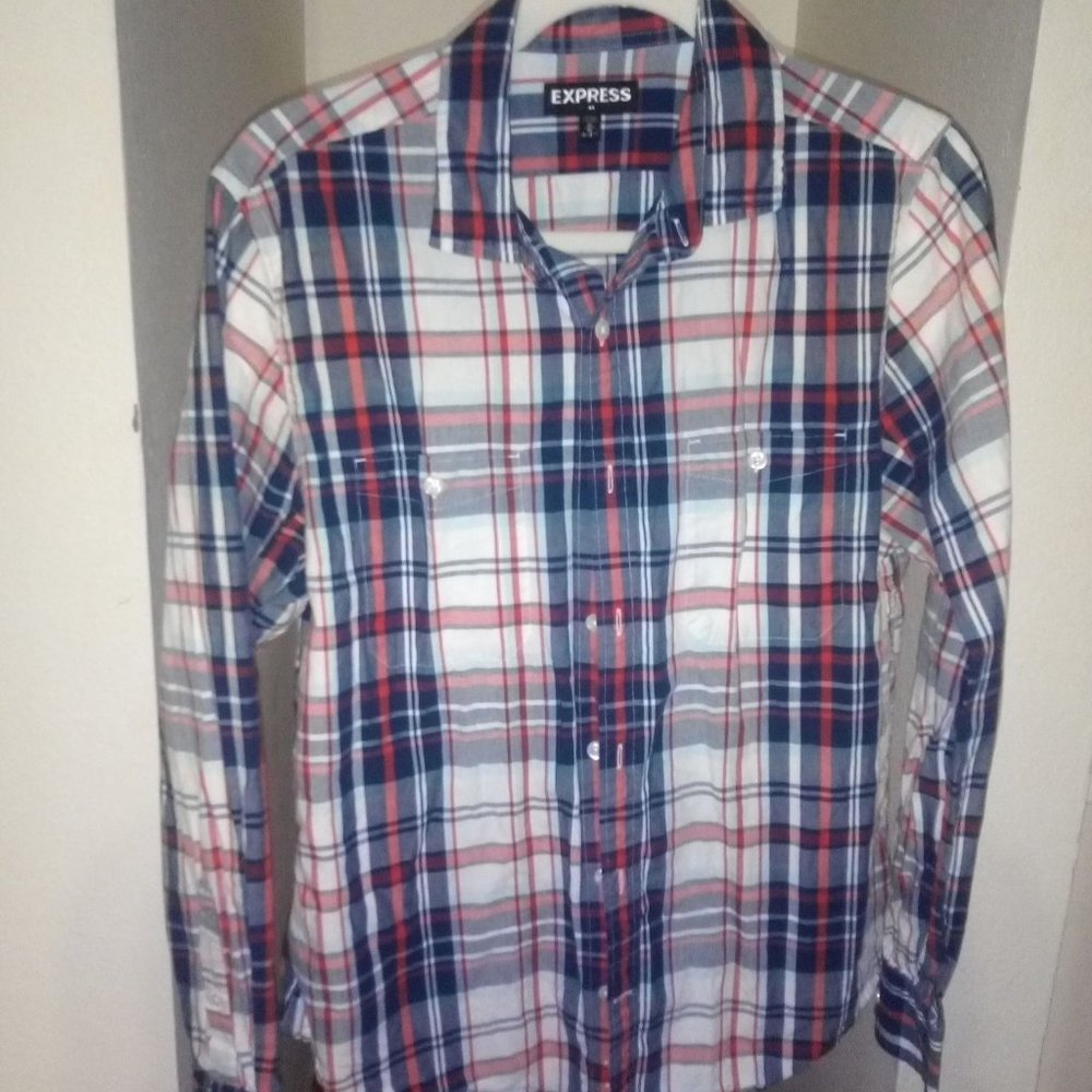 Plaid Button Up - Picture 2 of 3